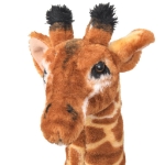 Giraffa di Peluche Giocattolo Marrone e Giallo XXL