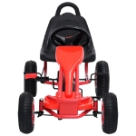 Go Kart a Pedali con Pneumatici Rosso