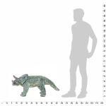 Dinosauro Triceratops in Peluche in Piedi Verde XXL