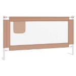 Sponda Letto di Sicurezza per Bambini Tortora 160x25 cm Tessuto