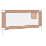 Sponda Letto di Sicurezza per Bambini Tortora 160x25 cm Tessuto