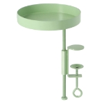 Esschert Design Vassoio per Piante con Morsetto Rotondo Verde S