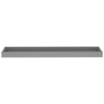 Mensole Loggia 4 pz Grigie 80x15x4 cm in MDF