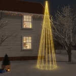 Albero di Natale con Puntale Bianco Caldo 1134 LED 800 cm