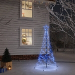 Albero di Natale con Puntale Blu 200 LED 180 cm