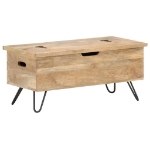 Baule 90x40x45 cm in Legno Massello di Mango