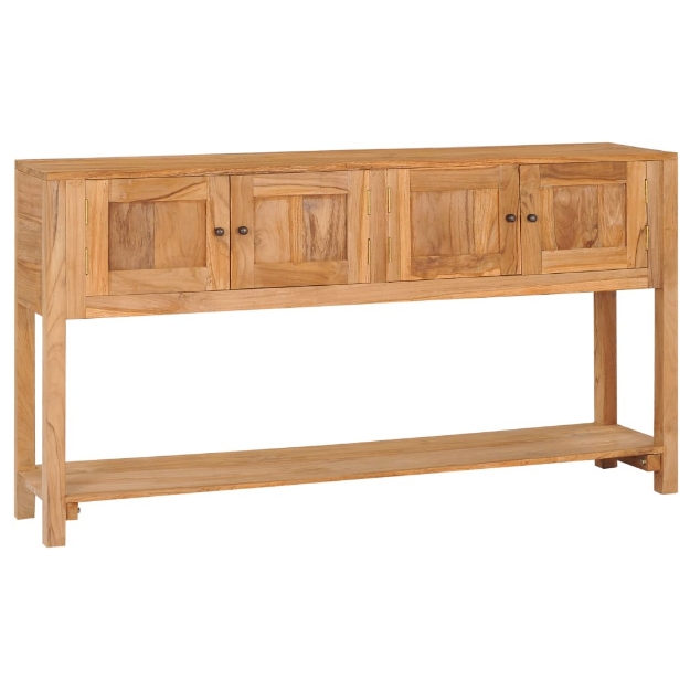 Credenza 140x30x75 cm in Legno Massello di Teak