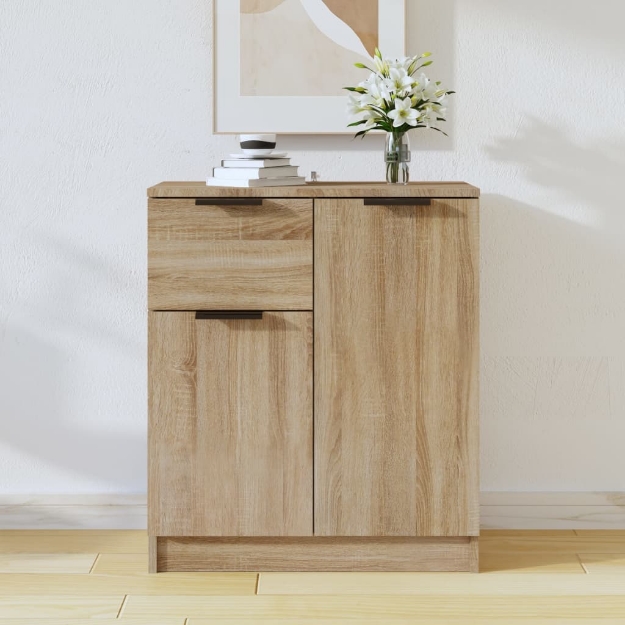 Credenza Rovere Sonoma 60x30x70 cm in Legno Multistrato