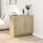 Credenza Rovere Sonoma 80x40x75 cm in Legno Compensato