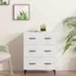 Credenza 69,5x34x90 cm in Legno Multistrato Bianco Lucido