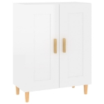 Credenza 69,5x34x90 cm in Legno Multistrato Bianco Lucido