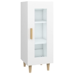 Credenza Bianca 34,5x34x90 cm in Legno Multistrato