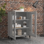 Credenza Grigio Sonoma 69,5x34x90 cm in Legno Multistrato