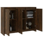 Credenza Rovere Fumo 102x33x75 cm in Truciolato