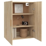 Armadietto Pensile a Parete Rovere Sonoma 69,5x34x90 cm