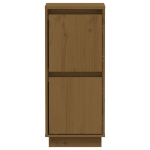Credenza Marrone Miele 31,5x34x75 cm in Legno Massello di Pino