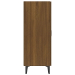 Credenza Rovere Marrone 70x34x90 cm in Legno Multistrato