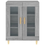 Credenza Grigio Sonoma 69,5x34x90 cm in Legno Multistrato