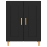 Credenza Nera 69,5x34x90 cm in Legno Multistrato