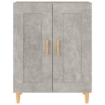Credenza Grigio Cemento 69,5x34x90 cm in Legno Multistrato