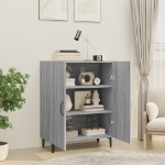 Credenza Grigio Sonoma 70x34x90 cm in Legno Multistrato