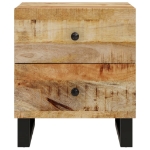 Comodino 40x33x46 cm in Legno Massello di Mango