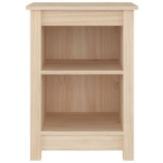 Comodini 2 pz Grigi 40x35x55 cm in Legno Massello di Pino