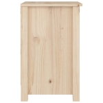 Comodini 2 pz Grigi 40x35x55 cm in Legno Massello di Pino