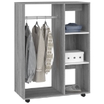 Armadio Grigio Sonoma 80x40x110 cm in Legno Multistrato