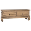 Mobile Porta TV 110x35x40 cm in Legno Massello di Teak