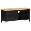 Mobile Porta TV 90x30x41 cm in Legno di Mango Grezzo