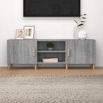 Mobile Porta TV Grigio Sonoma 150x30x50 cm in Legno Multistrato