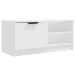 Mobile Porta TV Bianco 80x35x36,5 cm in Legno Multistrato