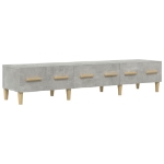 Mobile Porta TV Grigio Cemento 150x34,5x30 cm Legno Multistrato