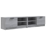 Mobili TV 2 pz Grigio Sonoma 80x35x36,5 cm in Legno Multistrato