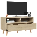 Mobile Porta TV Rovere Sonoma 90x40x48,5 cm Legno Multistrato