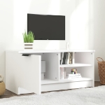 Mobile Porta TV Bianco 80x35x36,5 cm in Legno Multistrato