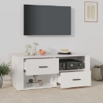 Mobile Porta TV Bianco 100x35x40 cm in Legno Multistrato