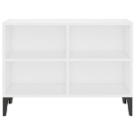 Mobile TV con Gambe in Metallo Bianco 69,5x30x50 cm