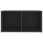 Mobile Porta TV Grigio 72x35x36,5 cm in Legno Multistrato