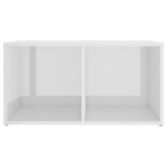 Mobile Porta TV Bianco Lucido 72x35x36,5 cm in Truciolato