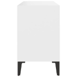 Mobile TV con Gambe in Metallo Bianco 69,5x30x50 cm