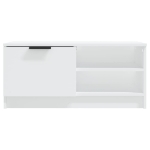 Mobile Porta TV Bianco 80x35x36,5 cm in Legno Multistrato