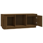 Mobile TV Miele 110,5x35x44 cm in Legno Massello di Pino