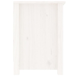 Mobile Porta TV Bianco 103x36,5x52 cm in Legno Massello di Pino