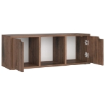 Mobile TV Rovere Fumo 88,5x27,5x30,5 cm in Legno Multistrato