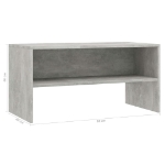 Mobile Porta TV Grigio Cemento 80x40x40 cm in Legno Multistrato