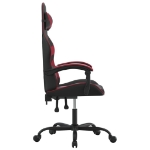 Sedia Gaming Nero e Rosso Vino in Similpelle