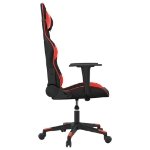 Sedia da Gaming Massaggiante Rosso e Nero in Similpelle