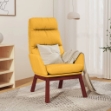vidaXL Sedia Relax Giallo Senape in Tessuto